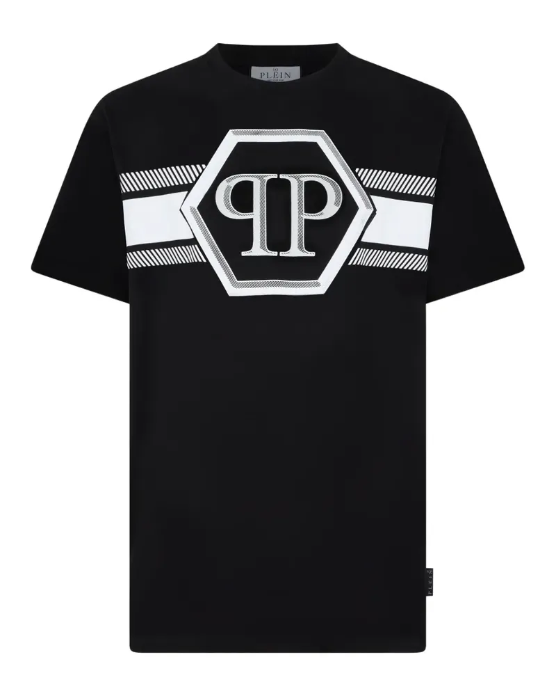 Philipp Plein T-Shirt mit Hexagon-Print - Schwarz Schwarz