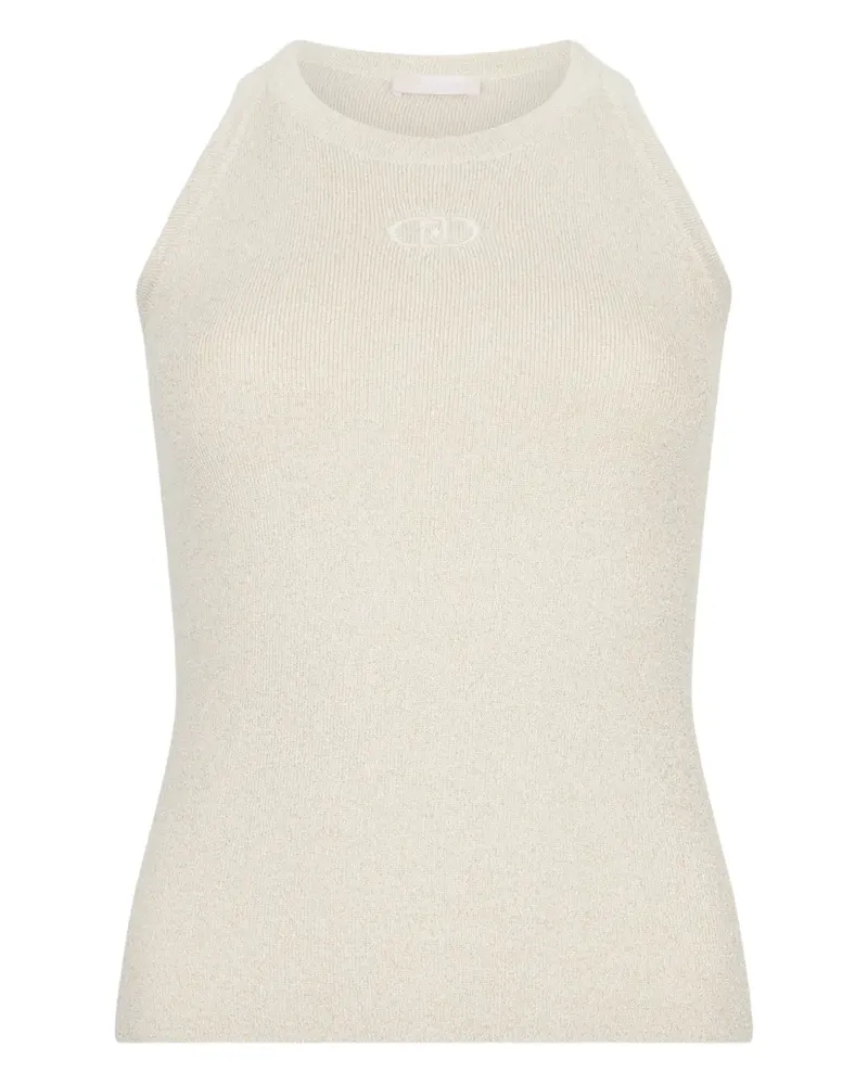 Liu Jo Top mit Logo-Stickerei - Nude Nude