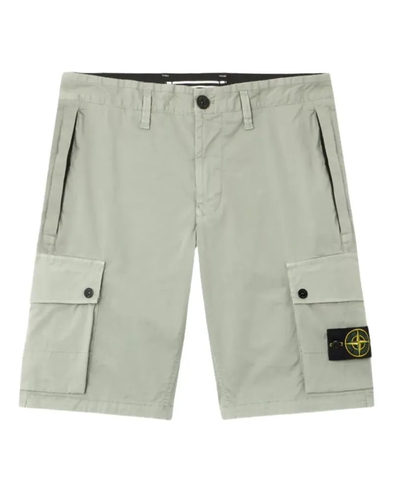Stone Island Cargo-Shorts aus Twill - Grün Grün