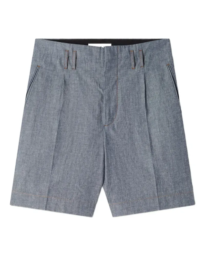 Lanvin Shorts mit Falten - Blau Blau