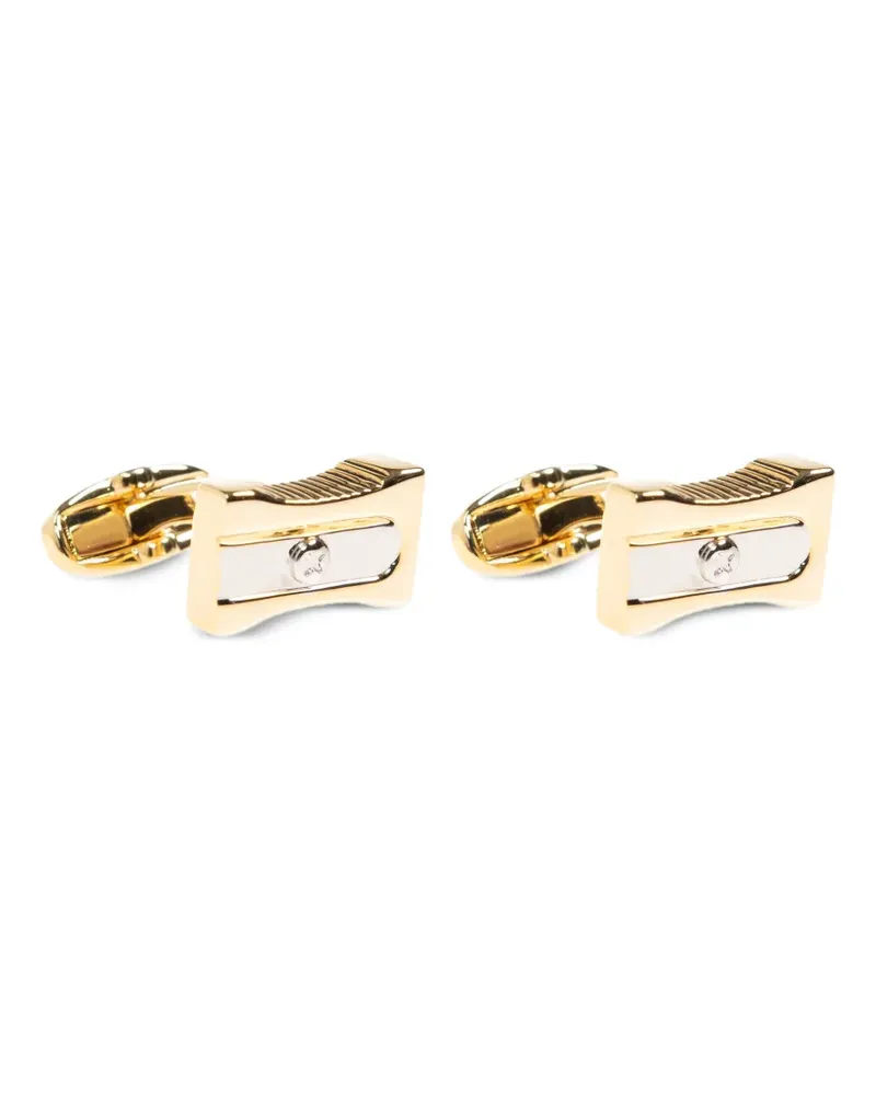 Paul Smith pencil-sharpener-motif cufflinks - Gold Gold