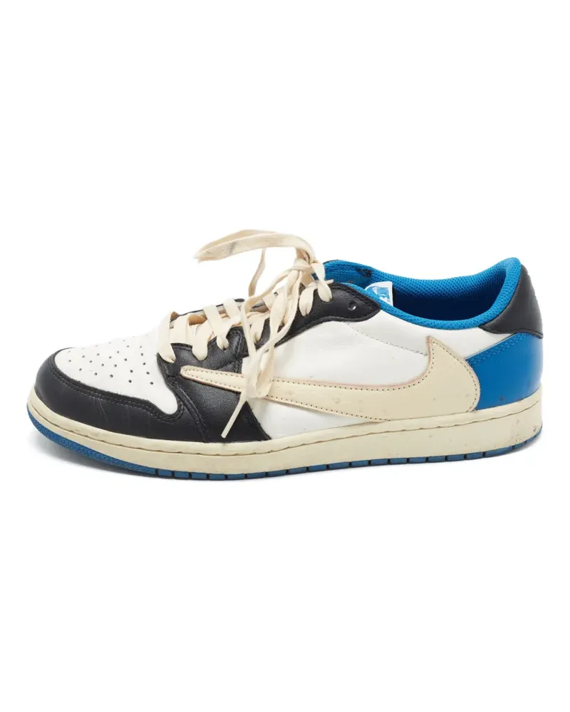 Jordan x Travis Scott Fragment Air  1 Sneakers - Weiß Weiß