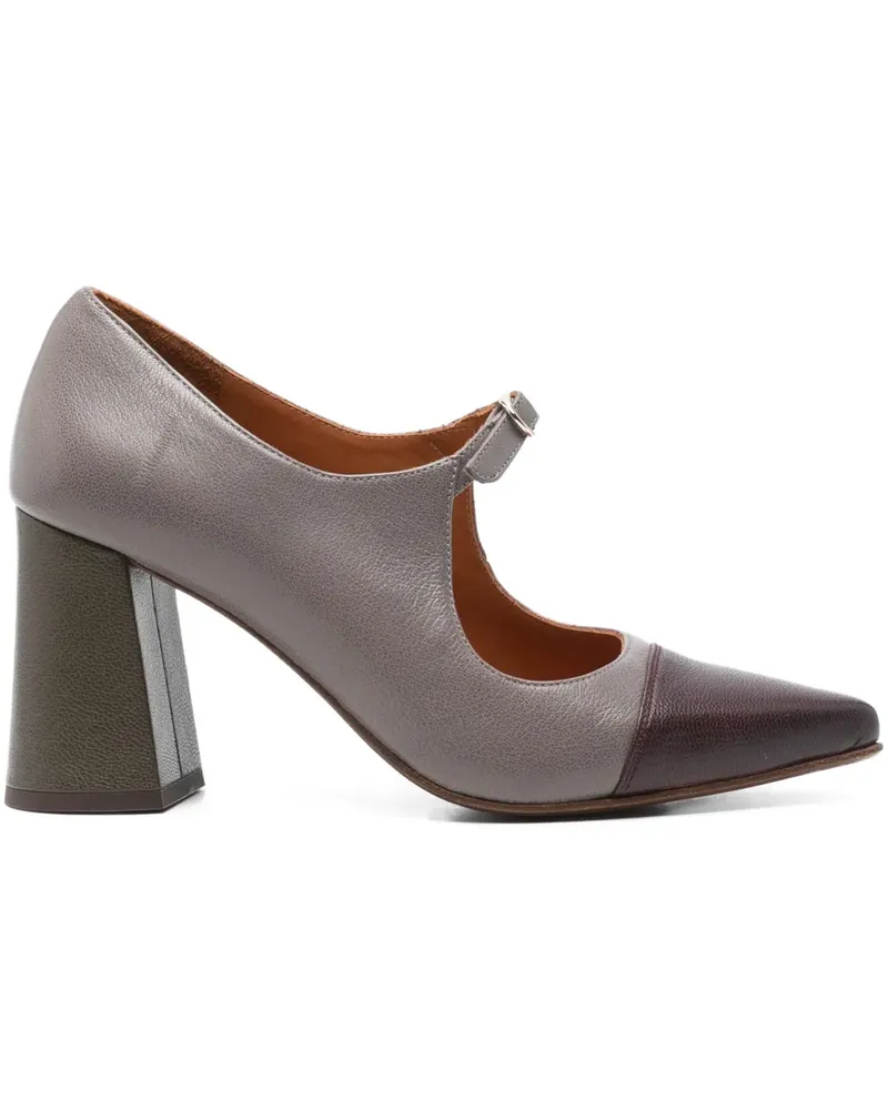 Chie Mihara Lusitai Pumps mit Blockabsatz 80mm - Grau Grau