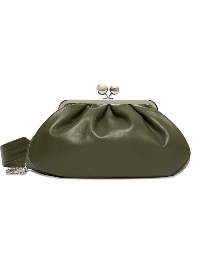 Max Mara Mittelgroße Pasticcino Clutch mit Kugelverschluss - Grün Grün
