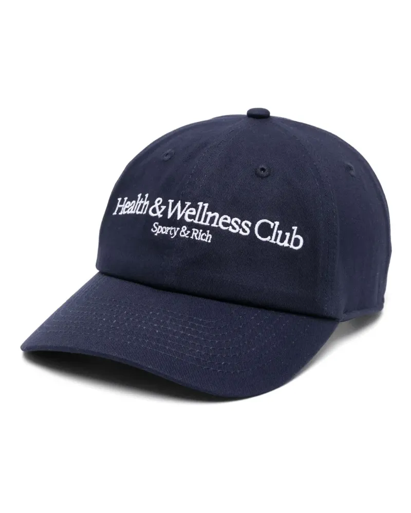 SPORTY & RICH H&W Crest Baseballkappe - Blau Blau