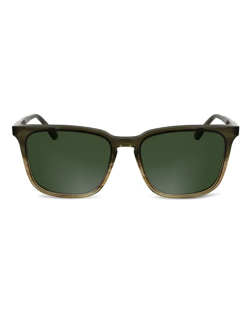 Calvin Klein Eckige Sonnenbrille mit Streifen - Grün Grün