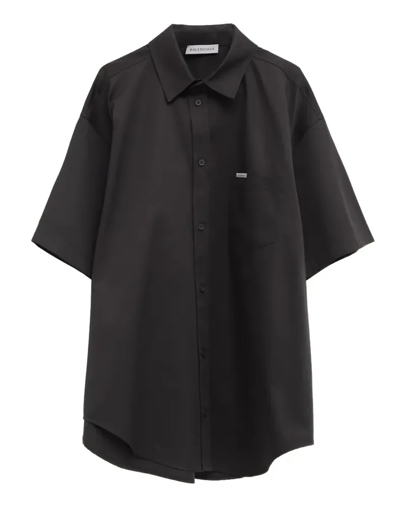 Balenciaga logo pocket short-sleeve shirt - Schwarz Schwarz
