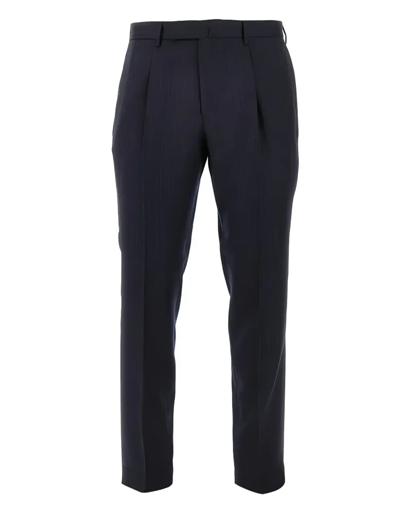 Biagio Santaniello pinstripe pleated-front trousers - Blau Blau
