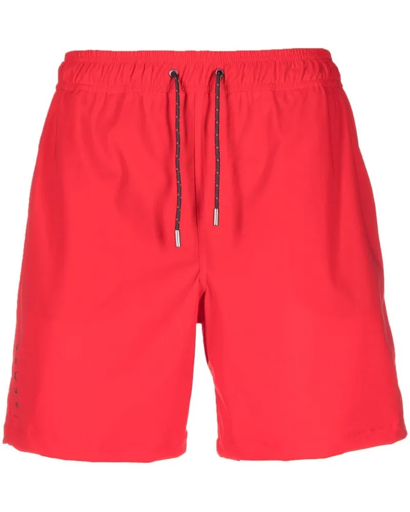 SEASE Badeshorts mit Kordelzug Rot