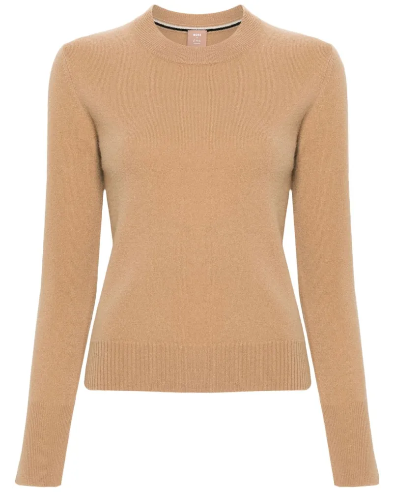 HUGO BOSS Pullover mit Logo - Nude Nude