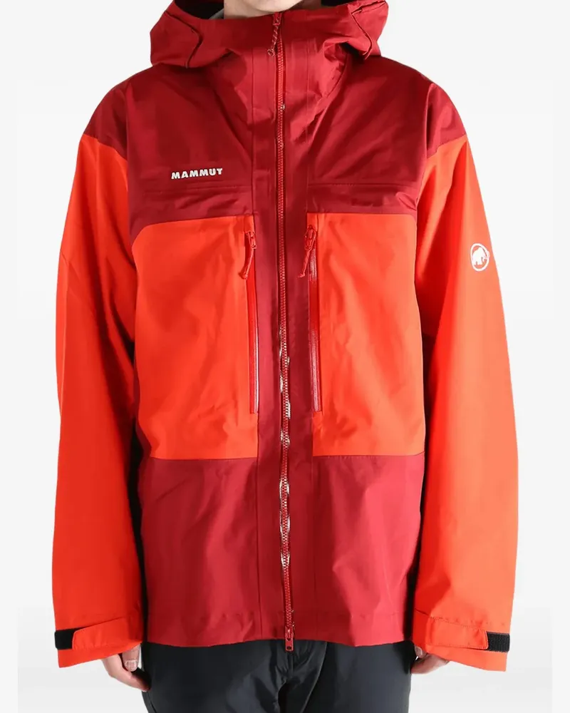 Mammut colour-block hooded jacket - Rot Rot