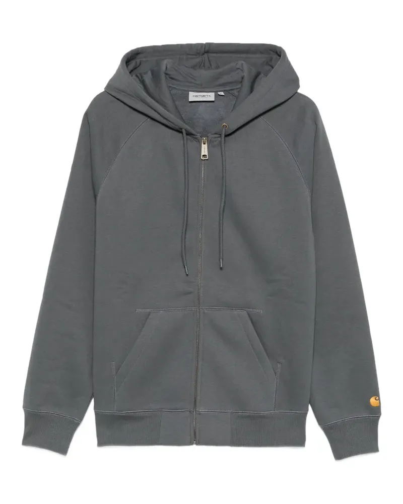 Carhartt WIP Chase logo-embroidered zip-up hoodie - Grau Grau