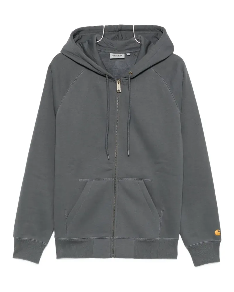 Carhartt WIP Chase logo-embroidered zip-up hoodie - Grau Grau