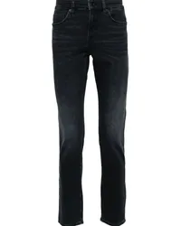 HUGO BOSS Halbhohe Slim-Fit-Jeans Grau