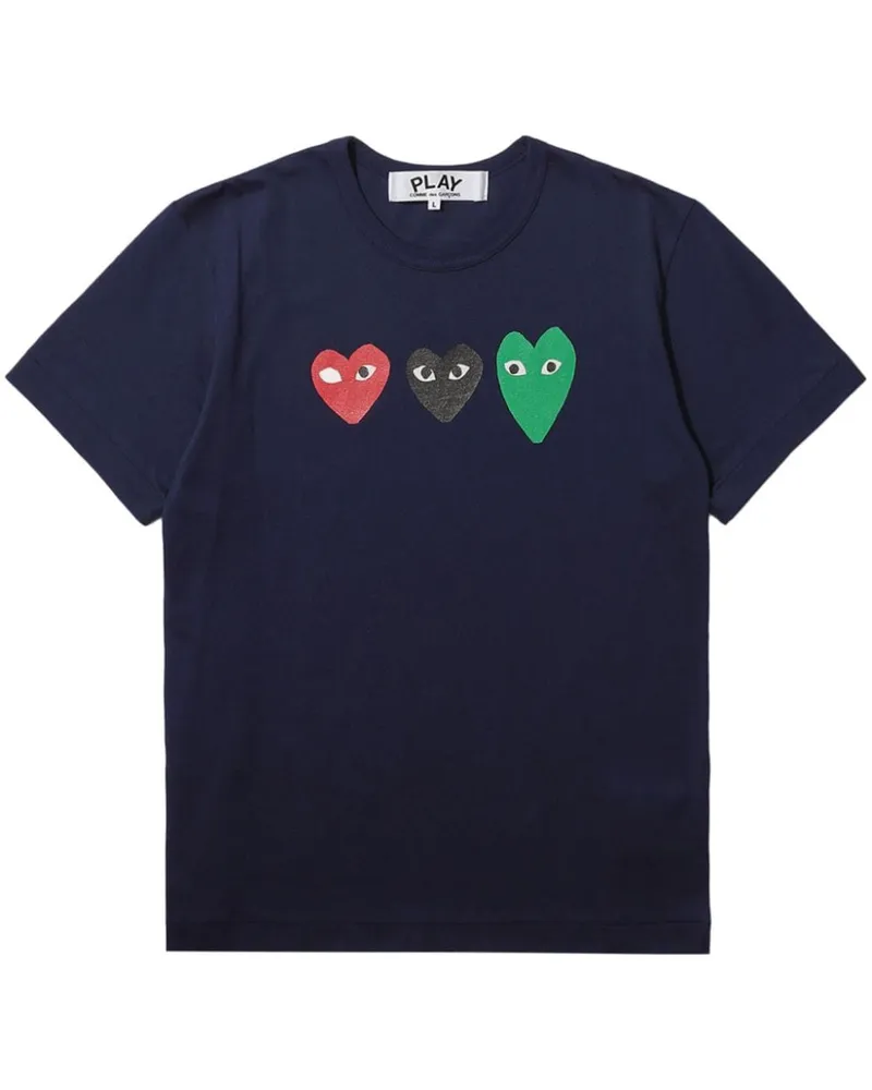 Comme des Garçons T-Shirt mit Print Blau