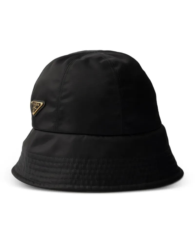 Prada Mütze aus Re-Nylon - Schwarz Schwarz