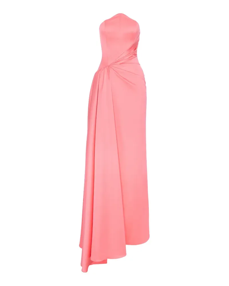 V:PM ATELIER Kira strapless draped-detailing maxi dress - Rosa Rosa