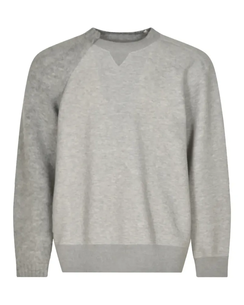 Sacai colour-block sweater - Grau Grau