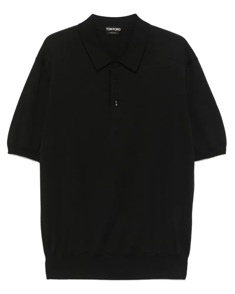 Tom Ford Klassisches Poloshirt - Schwarz Schwarz