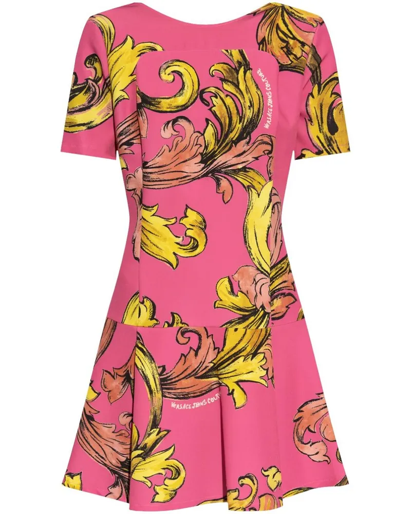 Versace Jeans Minikleid mit Print - Rosa Rosa