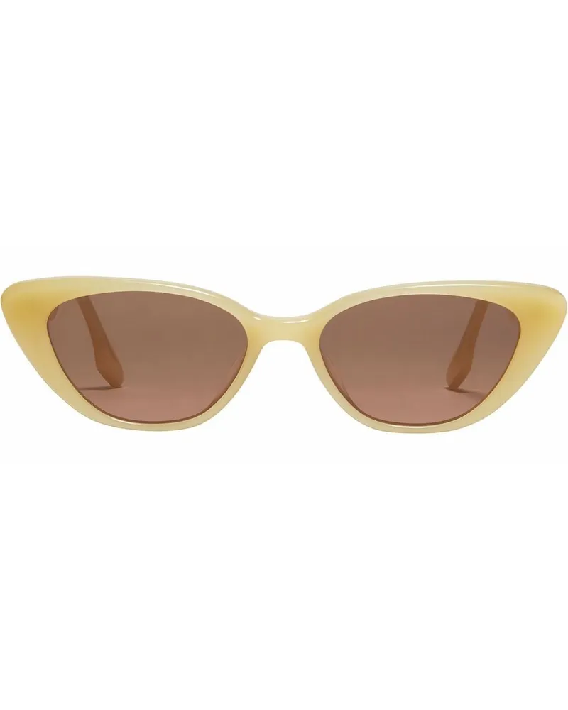 Gentle Monster CrellaY1 Cat-Eye-Sonnenbrille Gelb