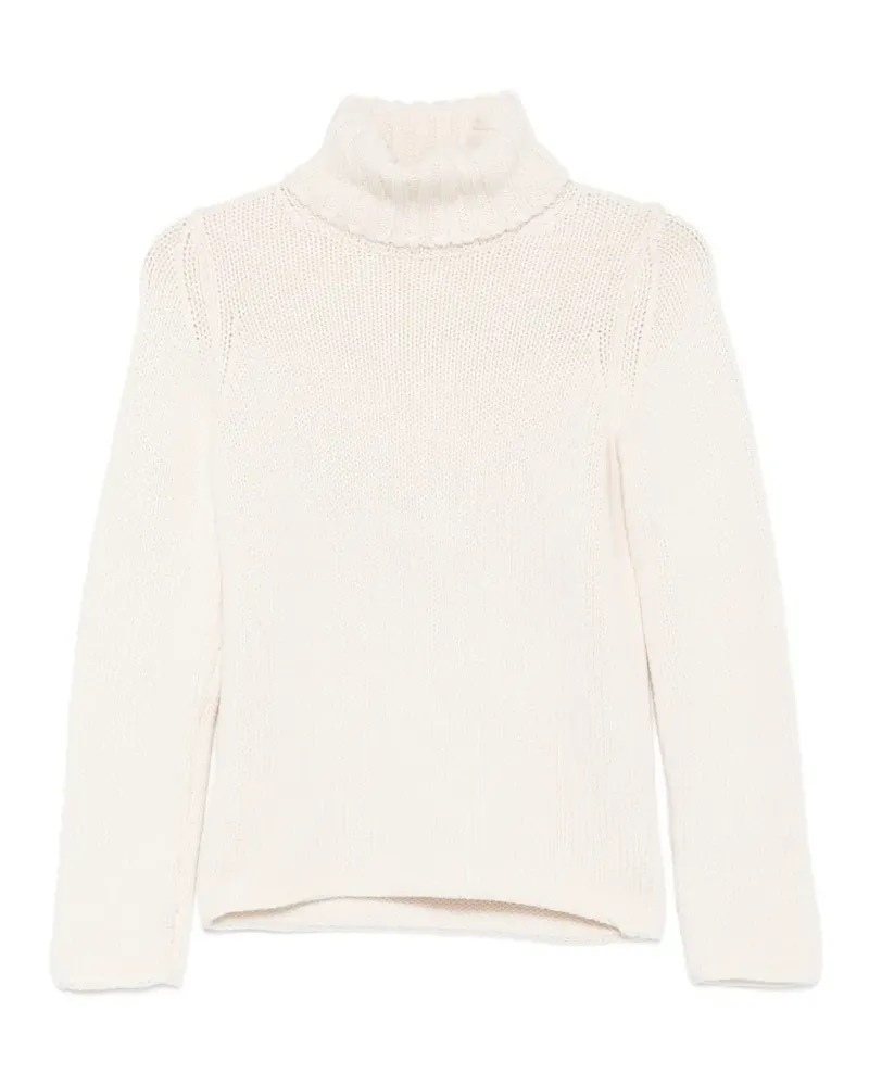 Zanone ribbed-knit roll-neck sweater - Nude Nude