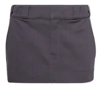 Minirock mit Gürtelschlaufen - Grau