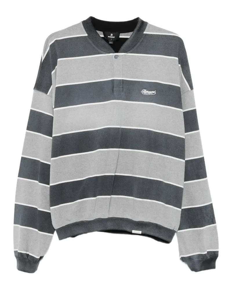REPRESENT California striped long-sleeve - Grau Grau