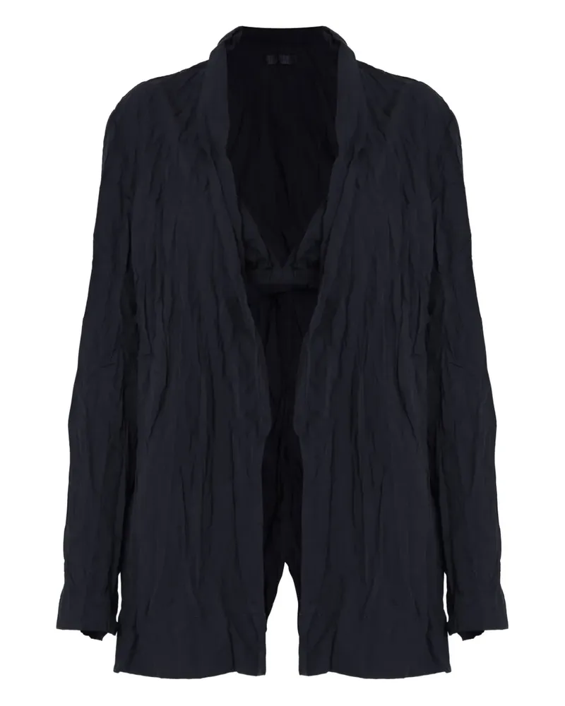 Osklen Blazer mit Knitteroptik - Schwarz Schwarz