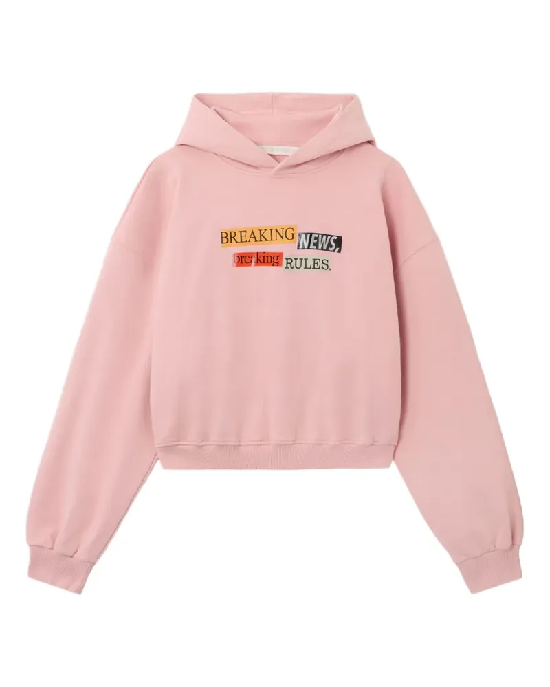 Palm Angels Quote graphic-print hoodie - Rosa Rosa