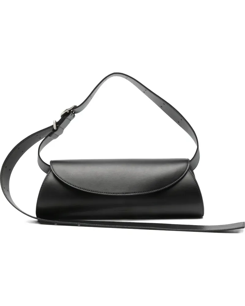Jil Sander Kleine Cannolo Umhängetasche - Schwarz Schwarz