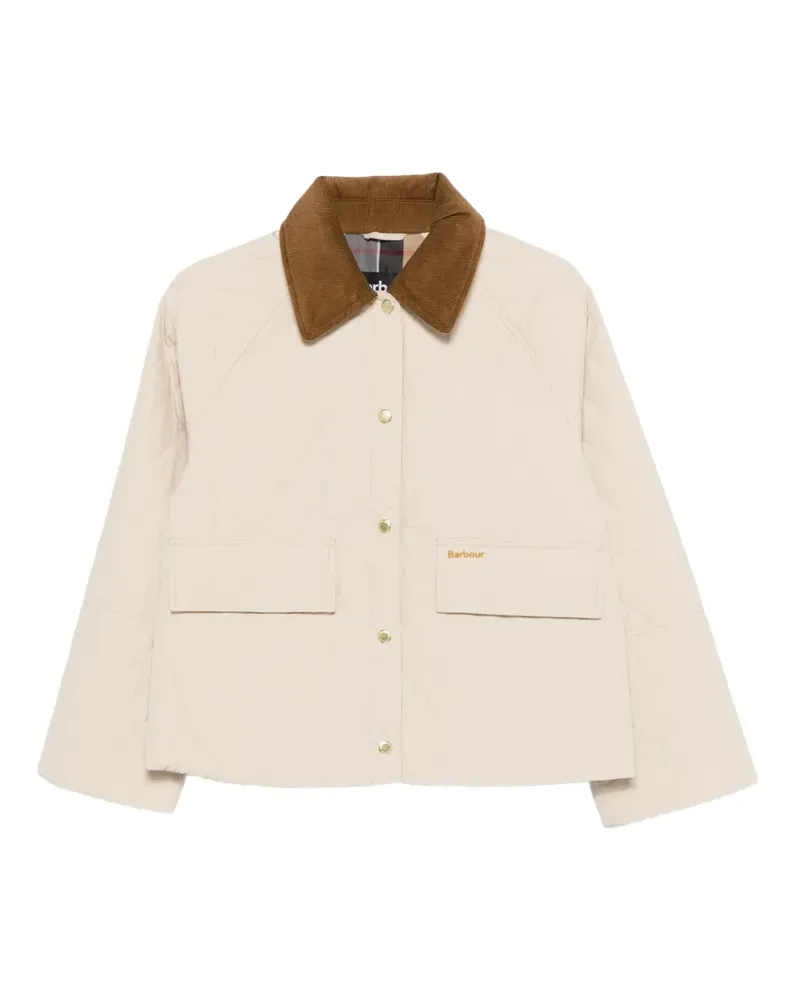 Barbour Jacke mit Cordkragen - Nude Nude