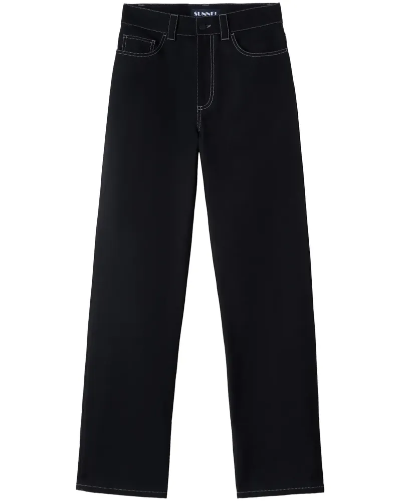 SUNNEI Bellidentro Straight-Leg-Jeans - Schwarz Schwarz