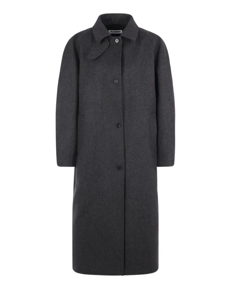 Jil Sander button-fastening wool coat - Grau Grau
