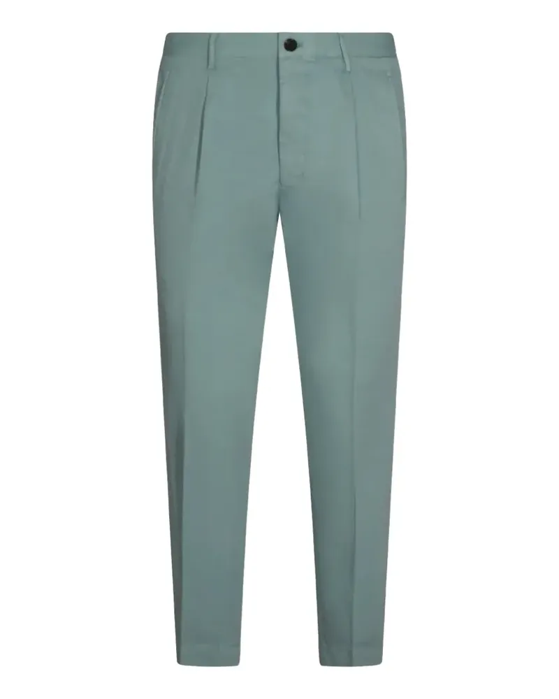 Incotex pleated tapered-leg trousers - Grün Grün