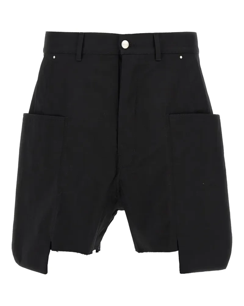 Rick Owens Stefan Cargo-Shorts mit ausgefranstem Saum - Schwarz Schwarz