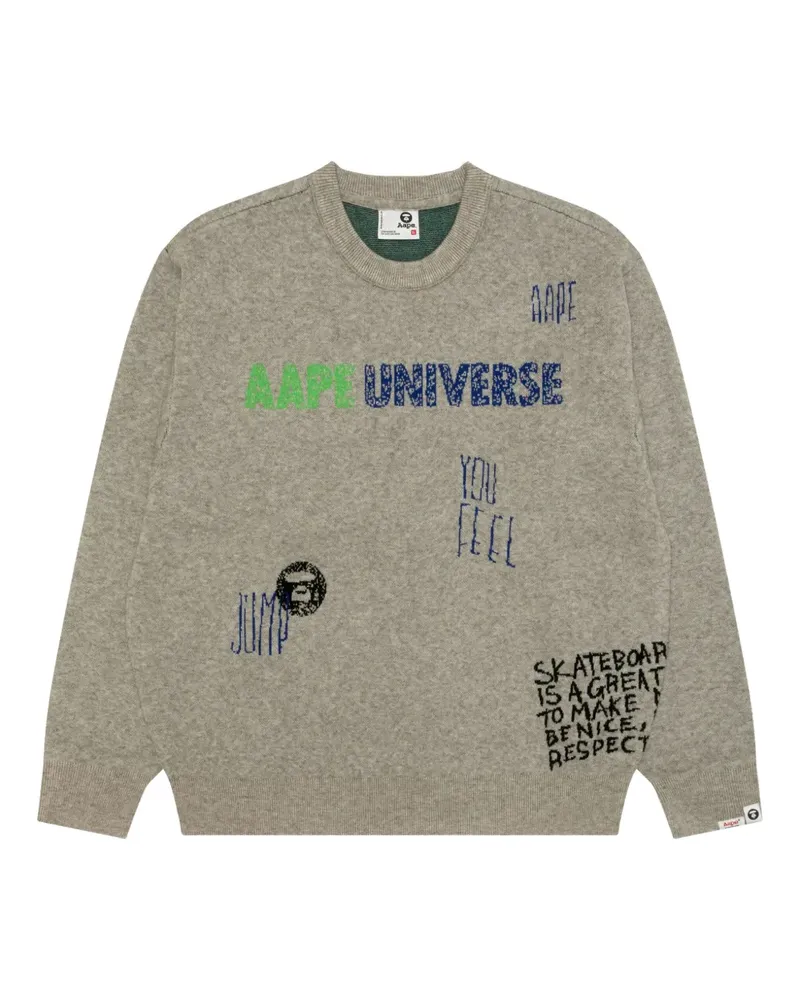 BAPE Pullover mit Rundhalsausschnitt - Grau Grau
