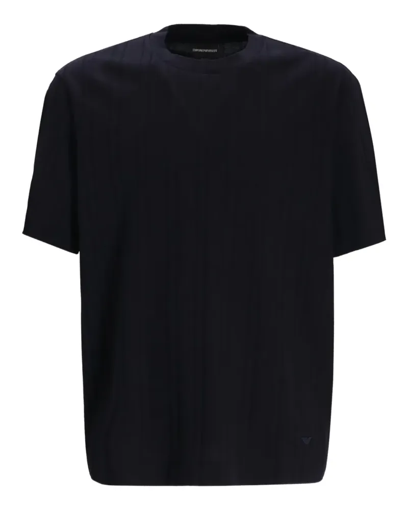 Emporio Armani T-Shirt mit Rundhalsausschnitt - Schwarz Schwarz