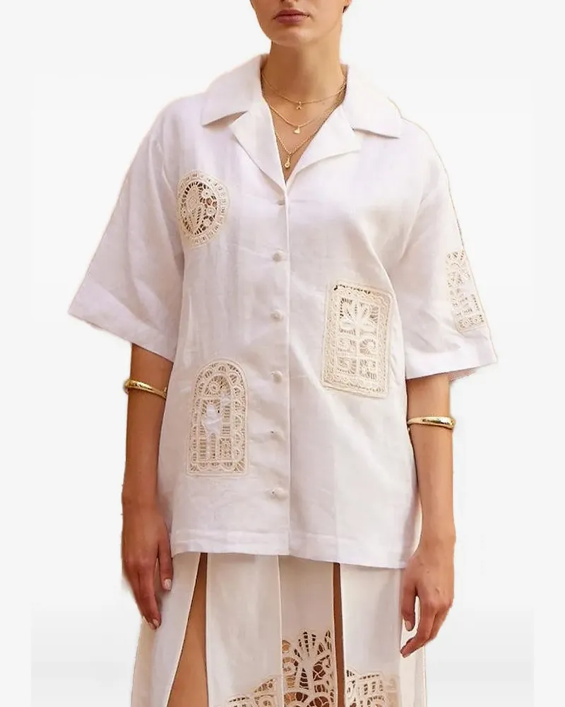 ALEMAIS Rosemary Hemd - Weiß Weiß