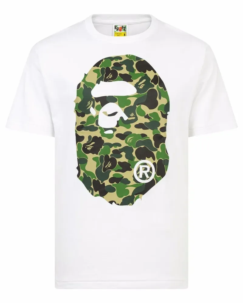 BAPE ABC Big Ape Head T-Shirt - Weiß Weiß
