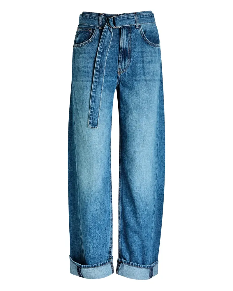 Free People East Bay cuffed jeans - Blau Blau