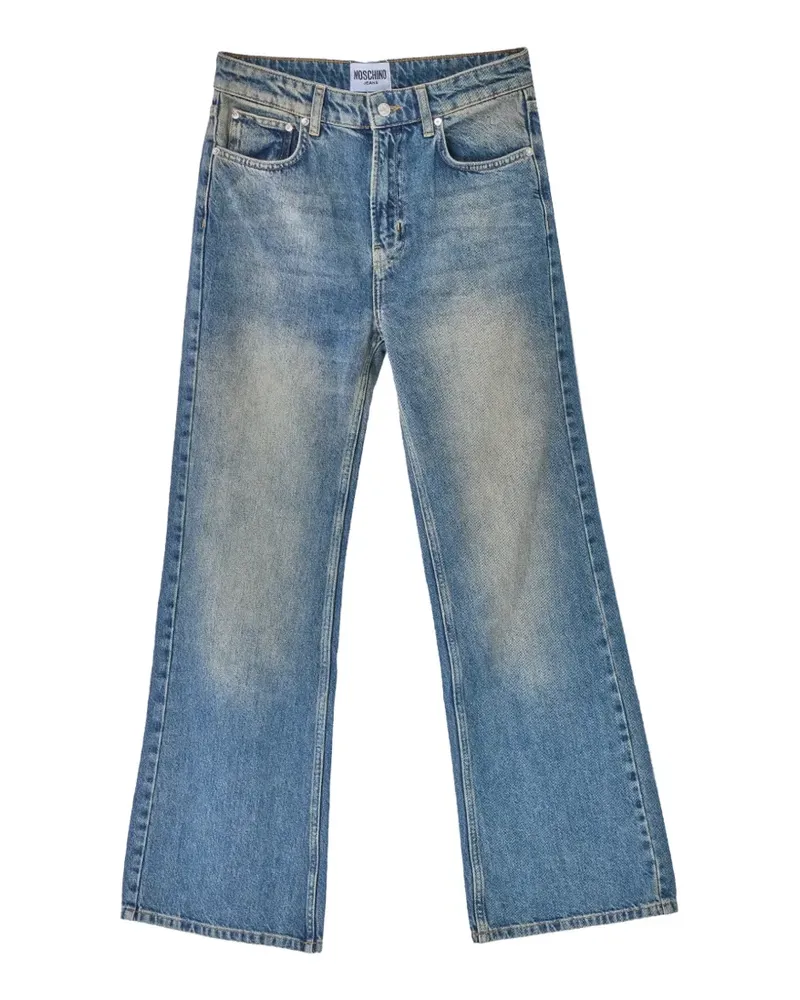 Moschino Tief sitzende Bootcut-Jeans - Blau Blau