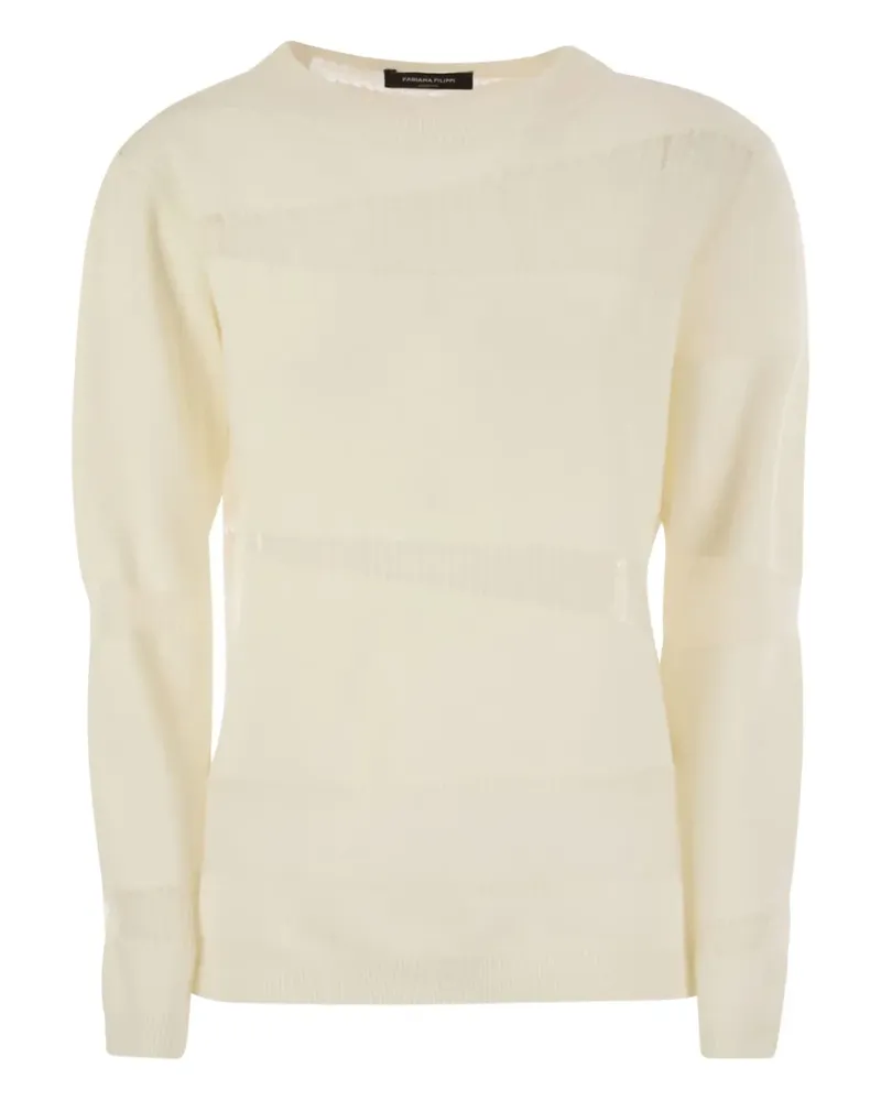 Fabiana Filippi Pullover mit diagonalem Einsatz - Nude Nude