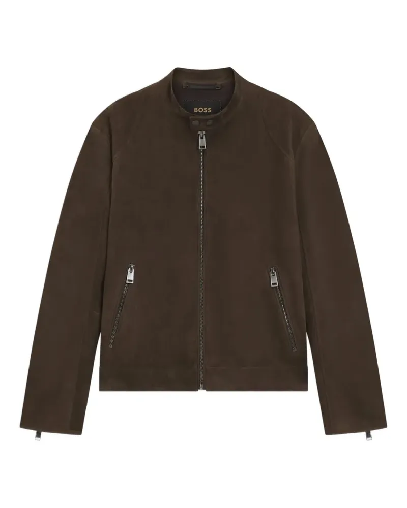 HUGO BOSS Jacke mit Reißverschluss - Braun Braun
