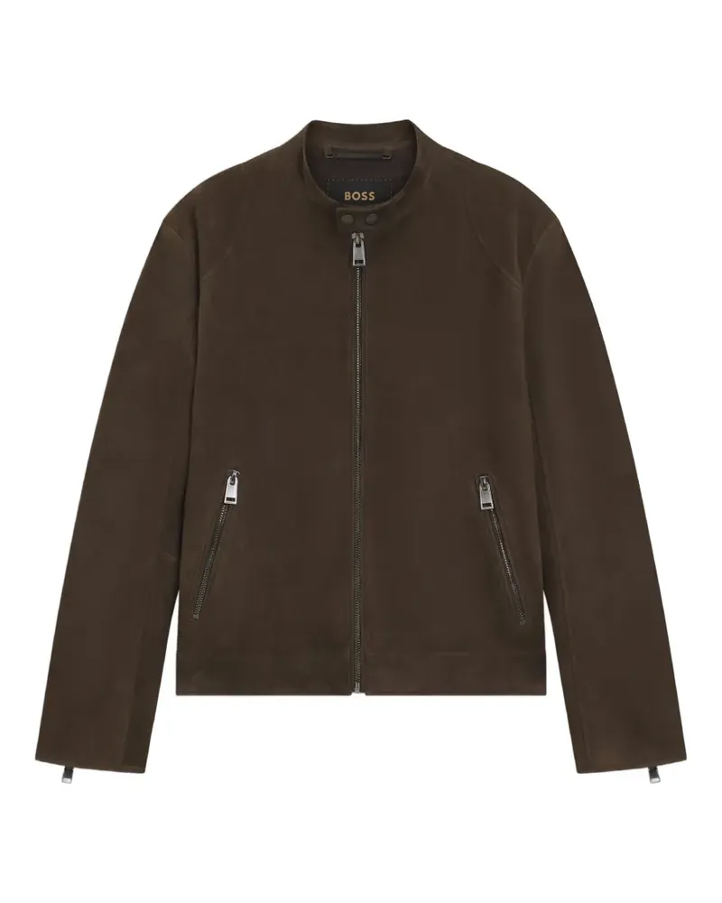 HUGO BOSS Jacke mit Reißverschluss - Braun Braun