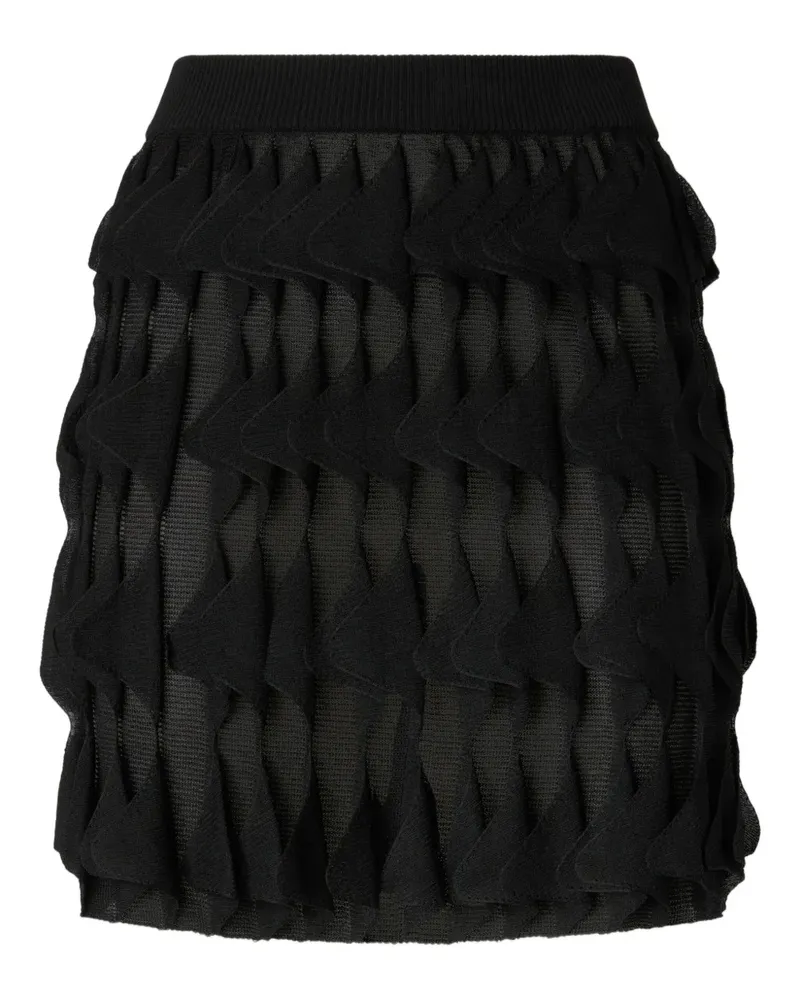 Missoni Geometrisch gemusterter Minirock - Schwarz Schwarz