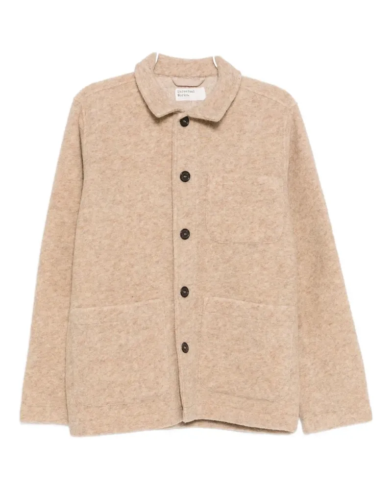 Universal Works Field Cardigan - Nude Nude