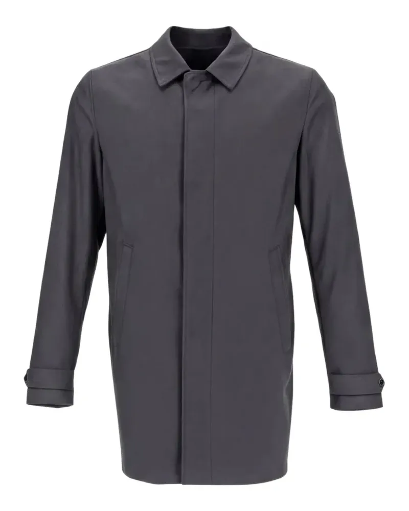 Herno button-cuff wool coat - Grau Grau