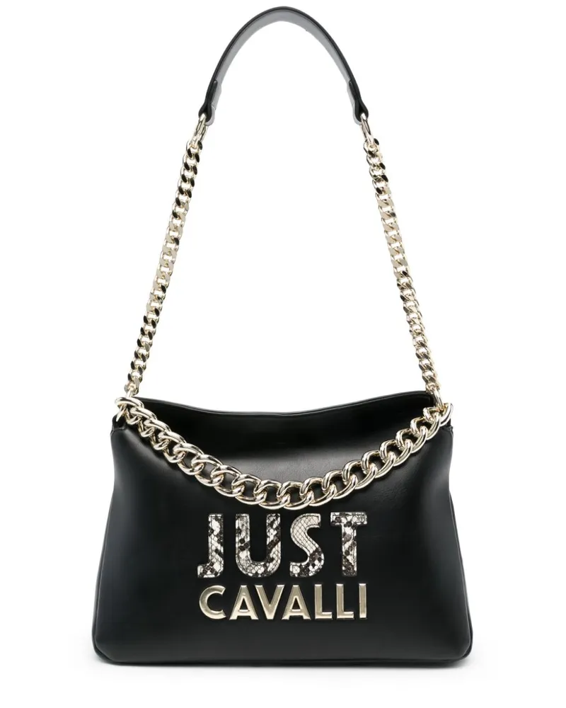 Just Cavalli Shopper mit Logo Schwarz