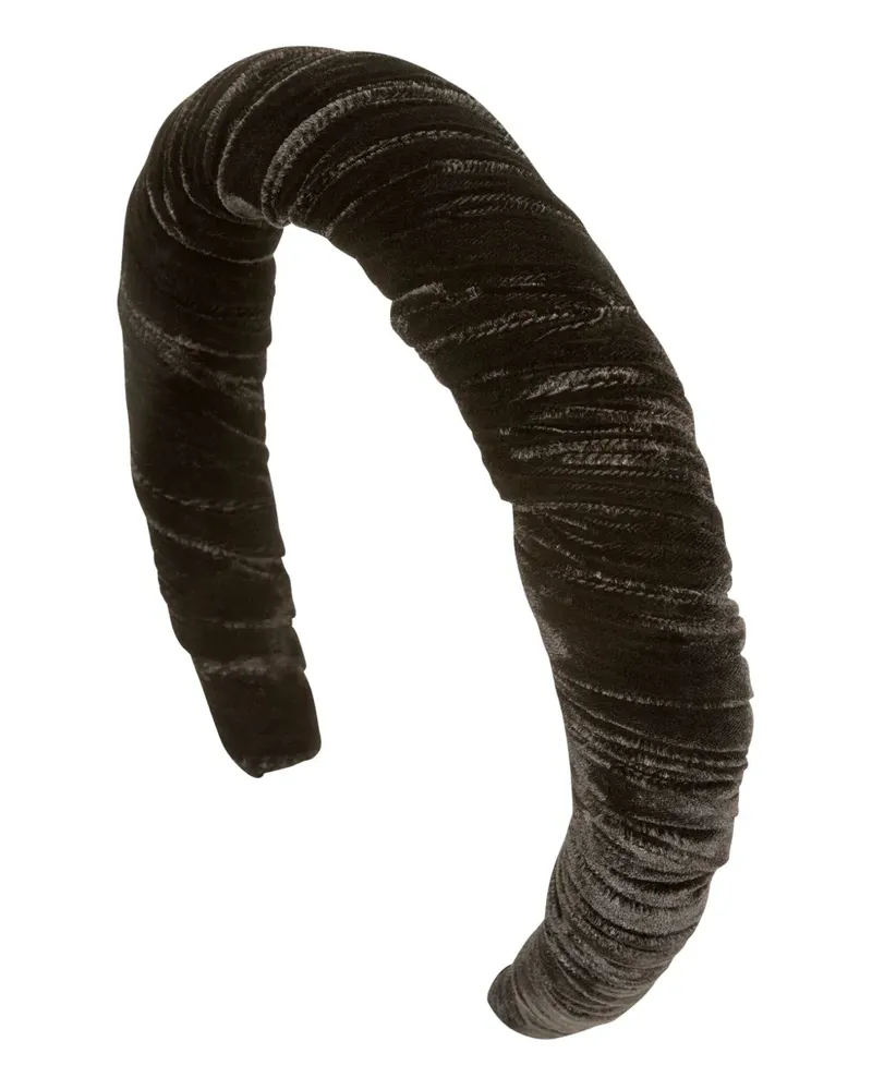 Jennifer Behr Irene Haarreif aus Samt - Schwarz Schwarz